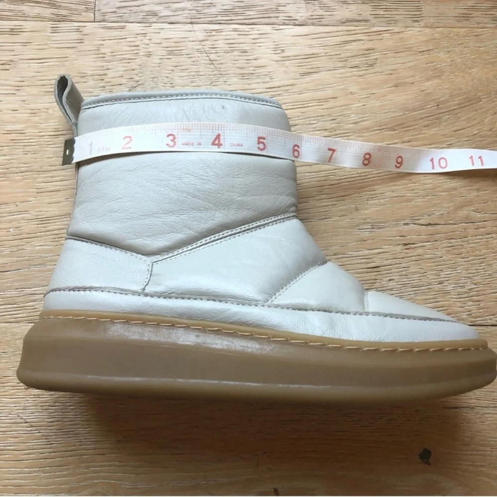 🔥NEW🔥LEATHER WHITE MOON BOOTS sz 36/6US 🔥 Ivy Lee Copenhagen price firm!